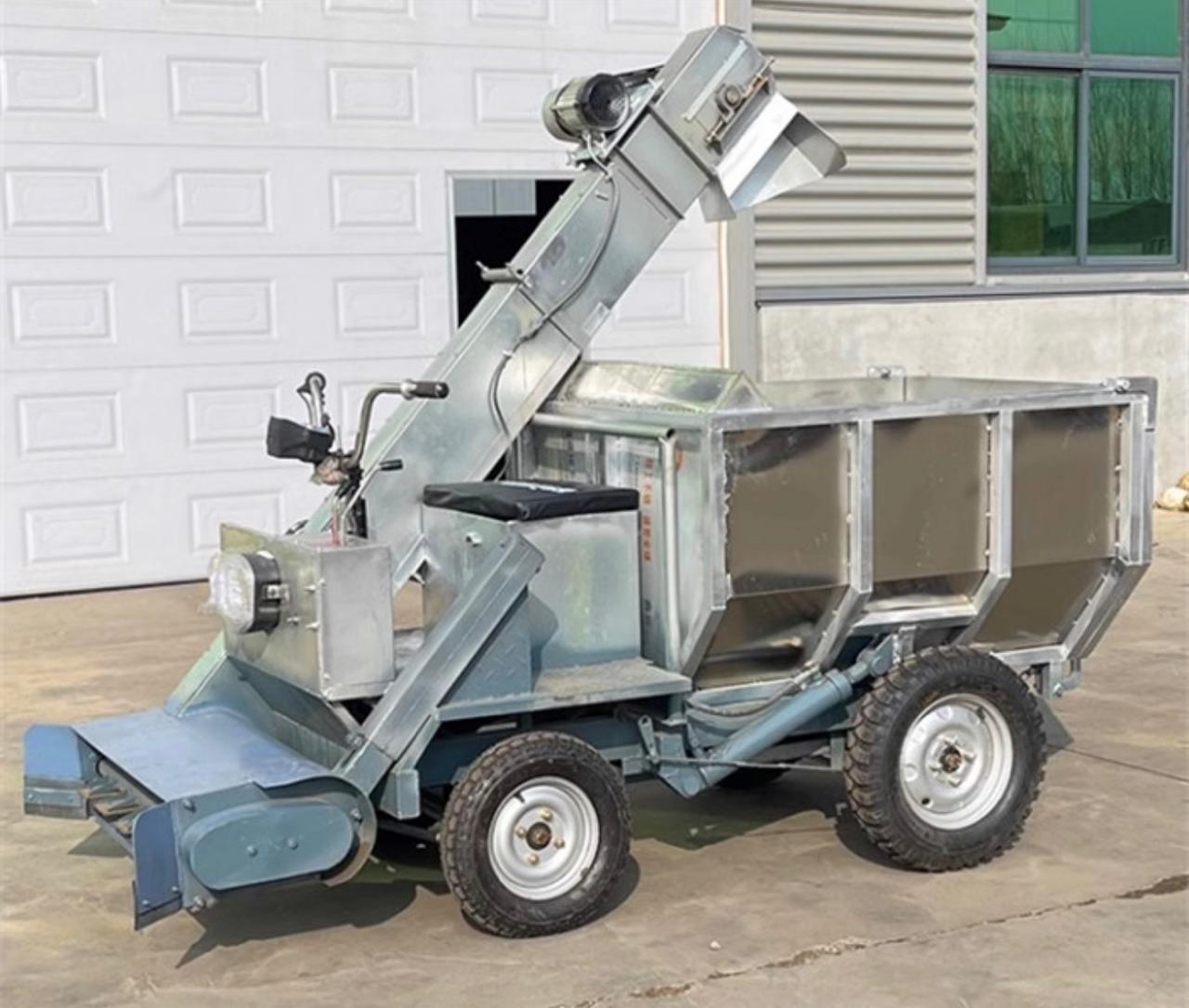 Cow dung collection machine